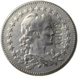 Brazil 1935 50 Ries Nickel Plated Copy Coins