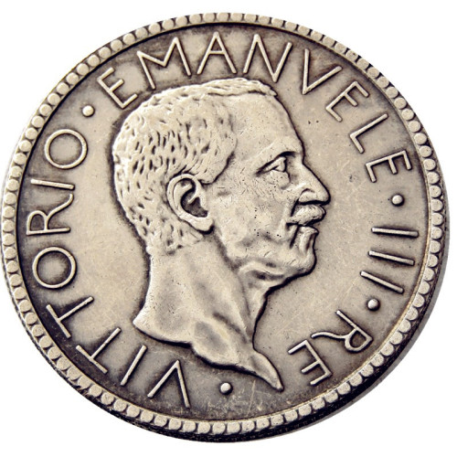 Italy 20 Lire 1927 Silver Plated Copy Coins