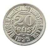 Brazil A set of(1918 -1935)6pcs 20 Ries Nickel Plated Copy Coins