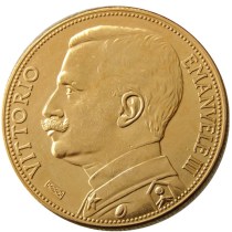 1926 Italy 100 Lire Gold Plated Copy Decorate Coin 1926 Italy 100 Lire Gold Plated Copy Decorate Coin