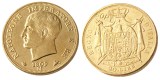 ITALIAN STATES, KINGDOM OF NAPOLEON, Napoleon I, 20 Lire, 1809M Gold Plated Copy Coin