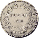 Italy Vatican, Papal States, Scudo (1848 1853 1854) Silver Plated Copy Coins