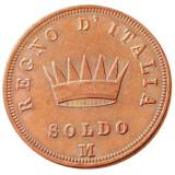 ITALIAN ST 1808 Kingdom Of Napoleon I 1 SOLDO Made in Copper Copy Coins