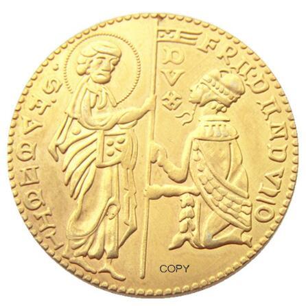 Italy 1 Ducato - Giovanni Dandolo Republic of Venice Gold Plated Copy Coin(30mm)