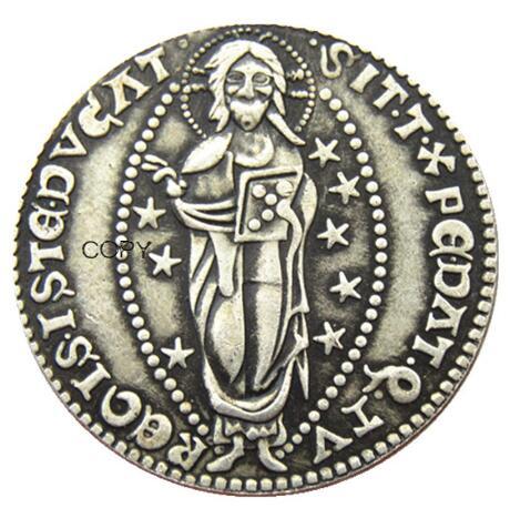 Italy 1 Ducato - Giovanni Dandolo Republic of Venice  Silver Plated Copy Coin(30mm)