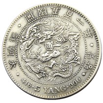 KR(07) Asia Korea 5 Yang Yi Hyong 501(1892) Year Silver Plated Copy Coins