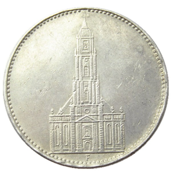 German WW2 Nazi 5 Mark 1935F Commemorative Coin Copy