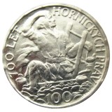 (CR01)1949 Czechoslovakia 100 Korun Jihlava Mining Privileges Silver/Nickel Plated Coin
