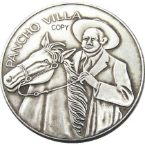 MX(01)Mexico Pancho Villa-2-oz-silver Plated rarely Copy Coin MX(01)Mexico Pancho Villa-2-oz-silver Plated rarely Copy Coin