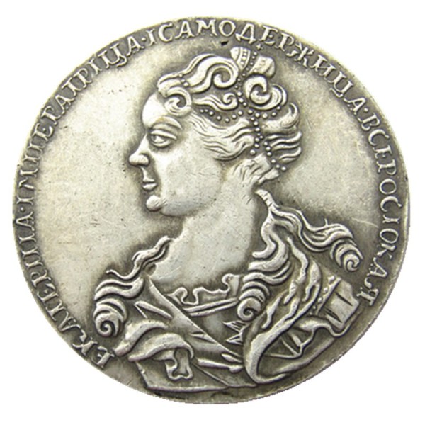 1726 Russia Poltina Silver Plated Copy Coin(#01)