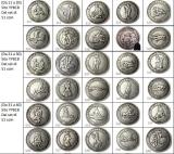 HOBO A Set Of(1879cc-1889cc) (S11-S51)41PCS Sex Morgan Silver Plated Dollar Copy Coin