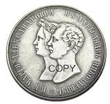 Russian 1 ruble 1841 Silver Plated Copy coins