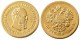 Russian 10 ROUBLES 1888 Real Gold Plated Copy Coins