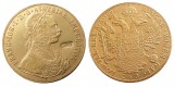 Austria 1890 Habsburg 4 Ducats - Franz Joseph I Diameter 40MM.22g Real Gold-Plated Coins COPY