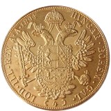 Austria 1894 Habsburg 4 Ducats - Franz Joseph I Diameter 40MM.22g Real Gold-Plated Coins COPY