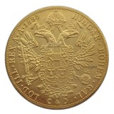 Austria 1895 Habsburg 4 Ducats - Franz Joseph I Diameter 40MM.22g Real Gold-Plated Coins COPY