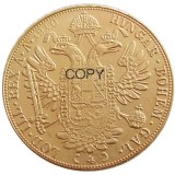 Austria 1910 Habsburg 4 Ducats - Franz Joseph I Diameter 40MM.22g Real Gold-Plated Coins COPY