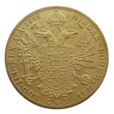 Austria 1898 Habsburg 4 Ducats - Franz Joseph I Diameter 40MM.22g Real Gold-Plated Coins COPY