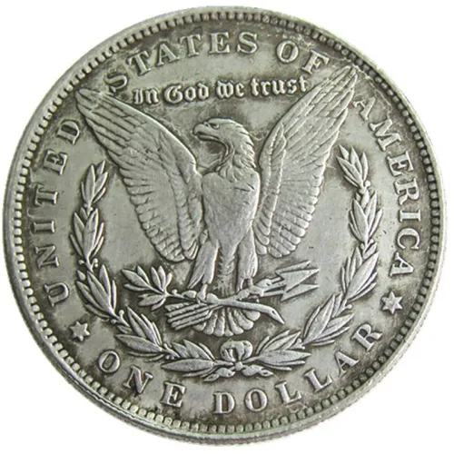 #156 HOBO US Morgan Silver Plated Dollar skull zombie skeleton Copy Coin
