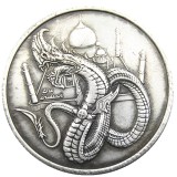 #158 HOBO US Morgan Silver Plated Dollar skull zombie skeleton Copy Coin