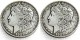 US 1921/1921 Morgan Dollar Two Faces Silver Plated Copy Coin