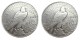 US Two Faces -P-P Double Eagles Peace Dollar Silver Plated Copy Coin