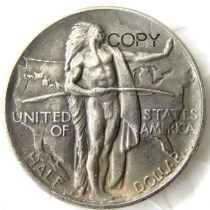 US 1936S Oregon Half Dollar Commemorative Silver Plated Copy Coin US 1936S Oregon Half Dollar Commemorative Silver Plated Copy Coin