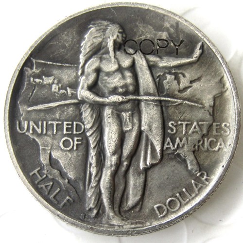US 1938S Oregon Half Dollar Commemorative Silver Plated Copy Coin