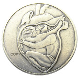 HB(162)HOBO US Morgan Silver Plated Dollar skull zombie skeleton Copy Coin