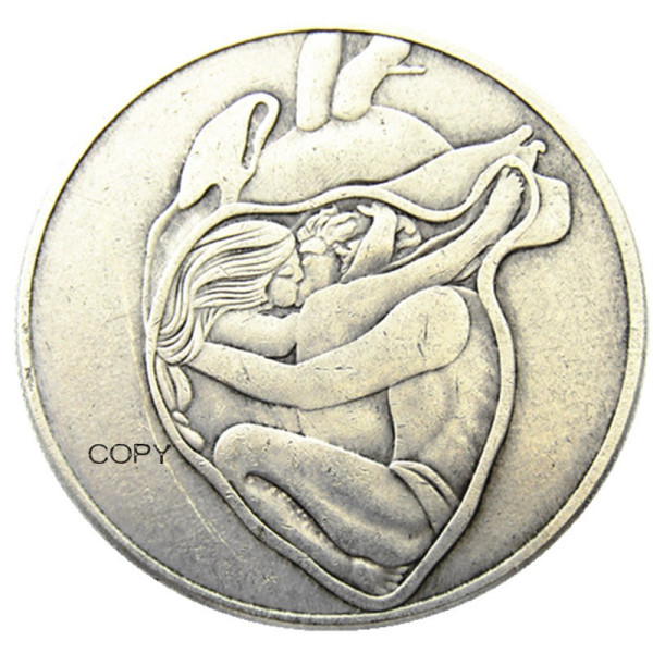 HB(162)HOBO US Morgan Silver Plated Dollar skull zombie skeleton Copy Coin