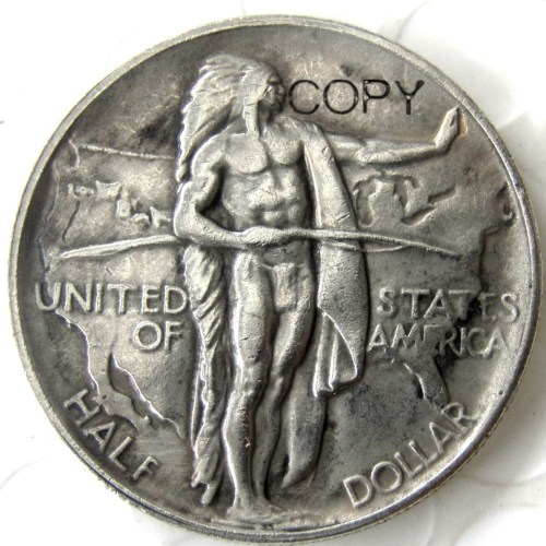 US 1938 Oregon Half Dollar Commemorative Silver Plated Copy Coin