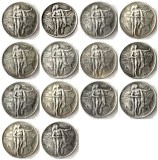 US (1926-1936)PSD Oregon 14PCS Half Dollar Commemorative Silver Plated Copy Coin