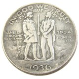 US 1934-1936 Danial Half Dollar Commemorative Silver Plated Copy Coin