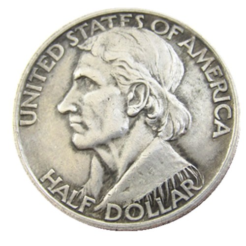 US 1934-1938D Danial Half Dollar Commemorative Silver Plated Copy Coin