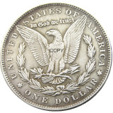 HB(163)HOBO US Morgan Silver Plated Dollar skull zombie skeleton Copy Coin
