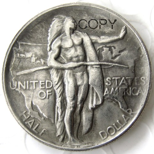 US 1928 Oregon Half Dollar Commemorative Silver Plated Copy Coin