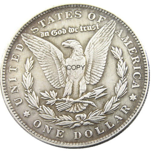 HB(161)HOBO US Morgan Silver Plated Dollar skull zombie skeleton Copy Coin