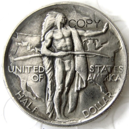 US 1939 Oregon Half Dollar Commemorative Silver Plated Copy Coin