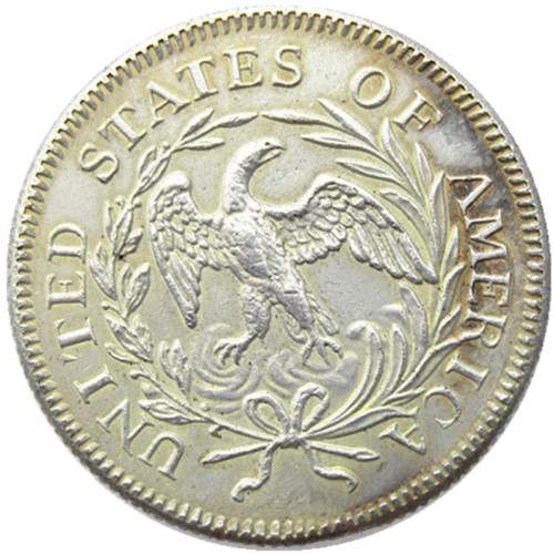 US 1796 Draped Bust Quarter Dollar Silver Plated Copy Coin