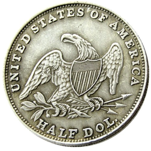 90% Silver US 1839 Capped Bust Half Dollar Copy Coin