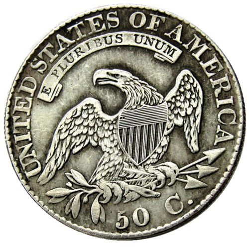 90% Silver US 1817 Capped Bust Half Dollar Copy Coin