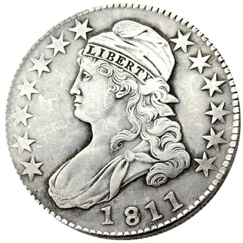 90% Silver US 1811 Capped Bust Half Dollar Copy Coin