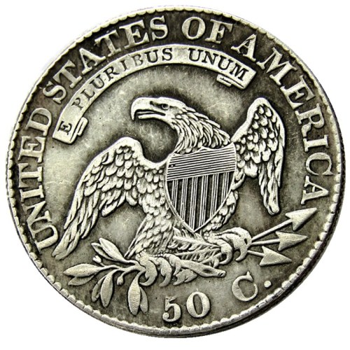 90% Silver US 1813 Capped Bust Half Dollar Copy Coin