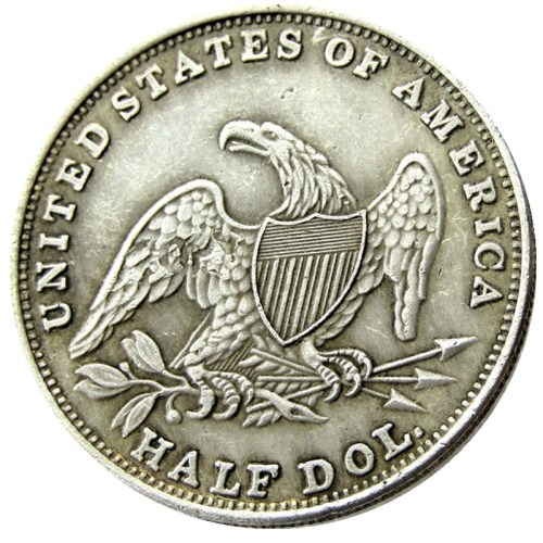 90% Silver US 1838o Capped Bust Half Dollar Copy Coin