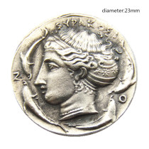 G(56)Ancient Greek Silver Plated Copy Coin G(56)Ancient Greek Silver Plated Copy Coin