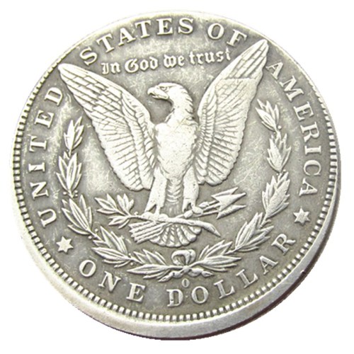 US 1883o Morgan Dollar Off-Center Silver Plated Copy Coin