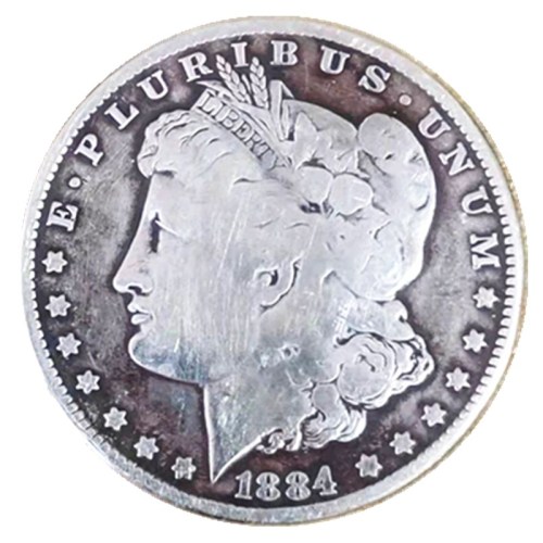 (#02)90% Silver US 1884 Morgan Dollar Silver Copy Coin