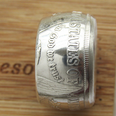 90% Silver US Morgan Dollar Coin Ring