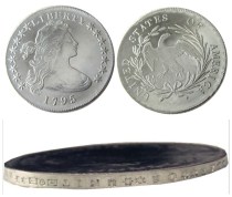 90% Silver US 1795 Liberty Dollar Silver Plated Copy Coin
