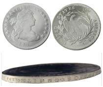 90% Silver US 1797 Liberty Dollar Silver Plated Copy Coin 90% Silver US 1797 Liberty Dollar Silver Plated Copy Coin